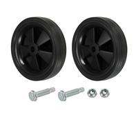 PATIKIL Ruedas de 6" para Compresor de Aire, 2 Piezas de Repuesto Universales con Orificio de 0.5" para una Movilidad Fácil, Negras