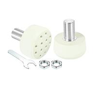 PATIKIL Ruedas Patines Pie Topes con 0.6'' Pernos, 1 Par 82A Goma Freno Tapones Bloque con Agujeros para Ruedas Patines Accesorios Reemplazo, Verde