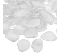 PATIKIL Seda Rosa Pétalos 100uds Artificiales Flores Pétalos para Boda Decoraciones Romántico Noche Pasillo Dispersión Pétalos Blanco