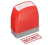PATIKIL Sello De Notificación Secreta Autentintable Sello De Mensaje Rojo