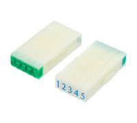 PATIKIL Sello Desmontable de Número, Sello Dígitos Personalizados Plástico Número 0-9 Combinación Conjunto para Tarjeta Recortes Álbum Enseñanza, 37x8.5x3.5mm(L*W*H)