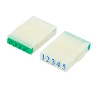PATIKIL Sello Desmontable de Número, Sello Dígitos Personalizados Plástico Número 0-9 Combinación Conjunto para Tarjeta Recortes Álbum Enseñanza, 37x8x5mm(L*W*H)
