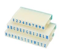 PATIKIL Sello Desmontable de Número y Letra, Sello Personalizados Plástico Número 0-9 Letra A-Z Combinación Juego para Tarjeta Recortes Álbum Enseñanza, 37x11x6mm(L*W*H)