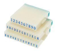 PATIKIL Sello Desmontable de Número y Letra, Sello Personalizados Plástico Número 0-9 Letra A-Z Combinación Juego para Tarjeta Recortes Álbum Enseñanza, 37x8x3.5mm(L*W*H)