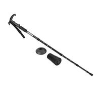 PATIKIL Senderismo Bastones, Plegables Telescópicos Senderismo Bastones 21-43 Pulgadas T Mango con Barro Cesta Aluminio Aleación para Exterior Senderismo Caminar Campamento, Negro