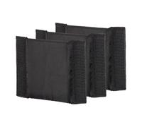 PATIKIL Separador de Bolsa de Cámara, 3Pcs 12cmx9cmx0.8cm Almohadilla Separadora A Prueba de Golpes para Bolsa de Cámara Protectora de Lentes para Cámara Organizadora Universales, Negro