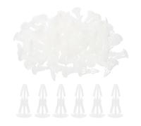 PATIKIL Separador de Soporte de PCB 200 Piezas 10 mm/0,39" Altura Espaciador de Aislamiento de Placa de Soporte Columna de Soporte Redonda de Plástico para PCB Pc Board Blanco