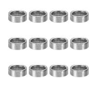 PATIKIL Separadores de Acero M8 24 Piezas Separadores de Metal de Acero 8mm ID x 11mm OD x 4mm L Espaciador de Tornillo de Acero Al Carbono Redondo para Tornillo 5/16" O M8