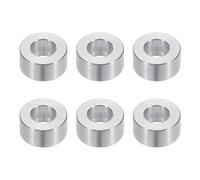 PATIKIL Separadores de Aluminio M10, 6 piezas 3/8" x 3/4" Espaciadores Metálicos Redondos para Tornillos de 3/8 o M10, Espaciador sin Rosca 1/2"L, 10.5x20x12mm