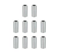 PATIKIL Separadores de Aluminio M6 10 Piezas Separadores Metálicos de Aluminio 6,2mm ID x 10mm OD x 25mm Longitud Aluminio Redondo Tornillo Separador Para Tornillos de 1/4" O M6