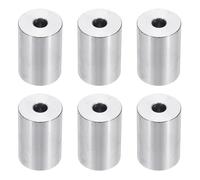 PATIKIL Separadores de Aluminio M6, 6 piezas 1/4" x 3/4" Espaciadores Metálicos Redondos para Tornillos de 1/4 o M6, Espaciador sin Rosca 1 3/16"L, 6.5x20x30mm