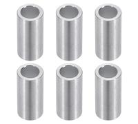 PATIKIL Separadores de aluminio M8, 6 piezas 5/16" x 1/2" Espaciadores metálicos redondos para tornillos de 5/16 o M8, Espaciador sin rosca 1"L, 8.2x12x25mm