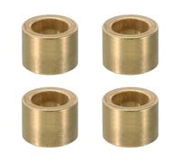 PATIKIL Separadores de Latón M12 4 Unidad de Espaciadores Metálicos de Latón de 12 mm ID x 18 mm OD x 15 mm de Longitud Separadores de Latón Para Tornillos de 1/2 Pulgada O M12