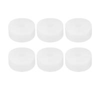 PATIKIL Silicona Caucho Plana Arandela 6uds 1.97" OD x 0.47" ID x 0.79" Grosor Sellado Junta Tórica Agua Manguera Junta Surtido Kit Calor Resistente para Plomería Válvula Blanca