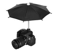 PATIKIL Sombrilla para Cámara, 2 Unidades 10.6 Pulgadas Protector contra Lluvia Y Sol para Zapata Caliente De Cámara para Nikon, Negro