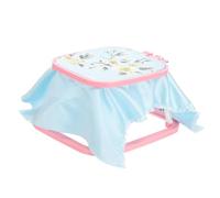 PATIKIL Soporte de Bordado Cuadrado 7.1" x 6.7", Soporte Ajustable de Plástico ABS para Punto de Cruz Manos Libres, Bastidor Doble para Costura, Manualidades, Bordado a Tambor, Color Rojo