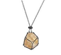 PATIKIL Soporte De Cristal Para Collar De Acero Inoxidable Ajustable Portapiedras Para Collar Longitud 5.8 Cm Para Mujeres Y Hombres Negro