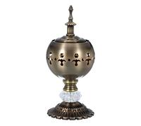 PATIKIL Soporte De Incienso, 18.5 X 7.5cm Quemador De Incienso Vintage De Carbón De Olíbano para Yoga SPA Aromaterapia, Decoración del Hogar Y Uso En Iglesias, Bronce