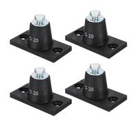 PATIKIL Soporte De Montaje Antivibratorio De Goma Con Capacidad De Carga De 20kg / 44lb 4 Piezas Amortiguador De Vibraciones Para Mini Split HVAC De Aire Condensador (80x41x39mm)