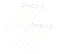 PATIKIL Soporte De Tarjetas Para Flores, 60 Piezas 13" Varilla Recta De Metal Con Cabeza Redonda Para Arreglos Florales Bodas Día De San Valentín, Dorado