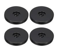 PATIKIL Soporte Giratorio Pesado de 3 Pulgadas, 4 Unidades de 360˚ Rotación Lazy Susan Turntable con Rodamientos de Bolas de Acero para Base de Modelos, Plantas Giratorias, Negro