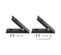 PATIKIL Soportes de Esquina de 45 Grados, 1 Set 2.32x0.55" Accesorios de Perfil de Extrusión de Aluminio Conectores de Esquina para la Serie 2020 (Negro)