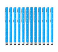 PATIKIL Stylus para Pantallas Táctiles 12 Pcs Estilizadores De Alta Precisión Universal Estilo Cristal Metal Lápiz Capacitivo para Dispositivos Táctiles Teléfonos Tabletas Laptop Azul