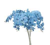 PATIKIL Tallos De Orquídea Artificial 41", 6 Piezas 9 Cabezas Flores Falsas Phalaenopsis Flores Artificiales Real Touch Rama De Orquídea Falsa para Jarrón Decoración De Hogar Y Boda