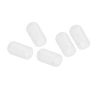 PATIKIL Tambor Silencio Baqueta Silencioso Punta Tambor Amortiguador Silicona Goma Práctica Percusión Puntas Silencio Blanco 5uds