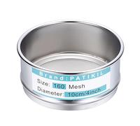 PATIKIL Tamiz De Laboratorio De 160 Mallas (0.098 Mm), Pantalla De Tamizado De 3.9" (10 Cm) De Diámetro, Tela De Alambre De Acero Inoxidable 304, Tamiz De Malla Fina Para Cribado