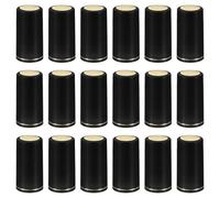 PATIKIL Tapa termorretráctil de PVC con pestaña de desgarro para botella de vino, 120 piezas de 30 x 60 mm, tapas de sellado retráctil para vino, bodegas, uso en cocina, hogar, color negro