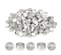 PATIKIL Tapas De 13 Mm De Destape, 200 Piezas Tapas De Destape Sellos De Destape Sellos De Viales Tapas De Plástico Y Aluminio Para Viales De Vidrio, Blancas