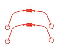 PATIKIL Tapón de Polvo Macho Iso-A 1/4" y Cubierta de Enchufe Hembra para Acoplador Hidráulico, 2 Juegos de Acoplamiento Rápido Hidráulico con Anillo de Retención, Rojo