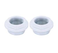 PATIKIL Tapón reductor para radiador, roscado derecho BSP 1" x 3/4" BSP, tapones manuales de purga de aire para radiador, tapones de hierro fundido para calefactor, blanco 2 piezas