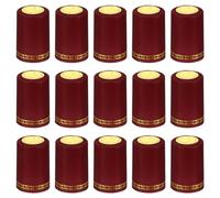 PATIKIL Tapón Retráctil de Pvc para Botella de Vino, 50 Unidades de 33x45mm, Fundas Retráctiles Selladoras de Vino con Patrón de Flores Rojo