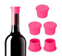 PATIKIL Tapones de Vino de Silicona, 6 Piezas Cubierta Reutilizable de Botella Tapones de Vino Tapas de Botella Sello Conservador Mantener Fresco para Bebidas de Cerveza, Vino, Rosado