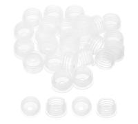 PATIKIL Tapones para Salero y Pimentero 0.63"/16mm, 25 Piezas Tapones de Botella para Dispensadores Orales de Líquidos Aceite Botellas de Plástico Vidrio, Transparente