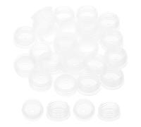 PATIKIL Tapones para Salero y Pimentero 0.79"/20mm, 25 Piezas Tapón de Adaptador de Botella Presionable para Dispensadores Orales Botellas de Plástico Vidrio Aceite Líquido, Transparente