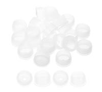 PATIKIL Tapones para Salero y Pimentero 0.98"/25mm, 25 Piezas Tapones de Botella para Dispensadores Orales de Líquidos Aceite Plástico Vidrio, Transparente