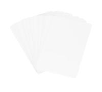 PATIKIL Tarjetas de PVC en Blanco, Paquete de 12, Plastic ID Card CR80 30 MIL Blanco para Impresión, Impermeables Doble Cara para Impresoras de Inyección de Tinta, Glossy, Blanco
