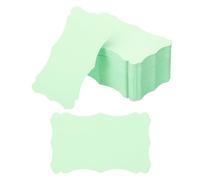 PATIKIL Tarjetas de Visita en Blanco de Papel de 3"x5", Paquete de 200 Tarjetas Pequeñas de Índice de Palabras de Tarjetas de Mensaje de Papel Mini Etiquetas de Encaje, Verde Claro