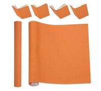 PATIKIL Tela para Encuadernación, Tela para Libros 51 x 11 Pulgadas con Respaldo de Papel para Reparación de Encuadernaciones, Suministros en Cefluvio Naranja