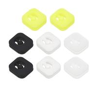 PATIKIL Tenis Raqueta Amortiguadores, 8uds Suave Silicona Lindo Tenis Raqueta Vibración Amortiguadores para Tenis Regalo, Negro, Transparente, Blanco, Fluorescente Amarillo