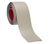 PATIKIL Tira de Transición de Suelo, 1m x 4cm Tira de Umbral Autoadhesivo PVC Perfil Plano de Vinilo Adhesivo para Borde Unir Huecos Puertas Alfombras Baldosas, Veta de Madera Caqui