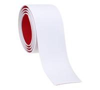 PATIKIL Tira de Transición de Suelo, 1m x 4cm Tira de Umbral Autoadhesivo PVC Perfil Plano de Vinilo Adhesivo para Borde Unir Huecos Puertas Alfombras Baldosas, Blanco