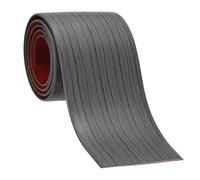 PATIKIL Tira de Transición de Suelo, 2m x 7.6cm Tira de Umbral Autoadhesivo PVC Perfil Plano de Vinilo Adhesivo para Borde Unir Huecos Puertas Alfombras Baldosas, Grano Gris Oscuro