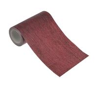 PATIKIL Tira de Transición de Suelo, Cinta de Umbral Autoadhesivo Piso Divisor Plano Reparación Texturizada para Puerta Borde Espacio Laminado，10cm x 4.57m, Caoba Oscura