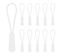 PATIKIL Tiradores De Cremallera De 2.6 Pulgadas De Repuesto 50 Pcs Extensiones De Cordón De Nylon Para Tiradores De Cremallera Para Bolsos Mochilas Chaquetas Maletas Carteras Blanco