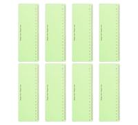 PATIKIL Tiras de Lectura Guiada, 8 Piezas, Marcadores de Colores para Resaltar, Regla de Seguimiento de Lectura, Suministros de Enseñanza para El Aula, Verde Hierba