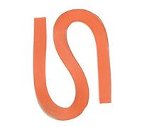 PATIKIL Tiras de papel para filigrana, 120 unidades, 5 mm, 54 cm, papel de origami, para manualidades, Navidad, naranja, rojo